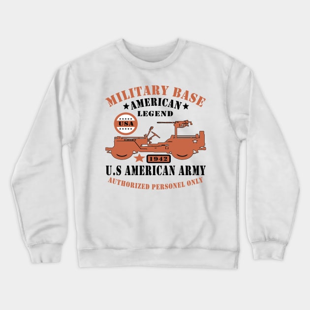 military base Crewneck Sweatshirt by enzo123